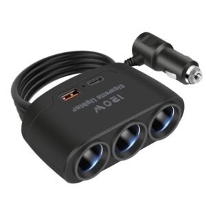 12v 24v Multi Port USB Phone Charger Car Lori Lorry 3 Socket Extra Fast Charge Portable