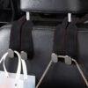 768c7dff60040deb674c478e57affb1f Premium Suede Metal Car Back Seat Hidden Hook Hanger Holder Organizer Cangkuk Kereta