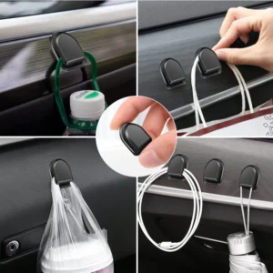 1Pcs Mini Hook Holder Car Room Wall Hanger Organizer Keychain Clip with Double Tape