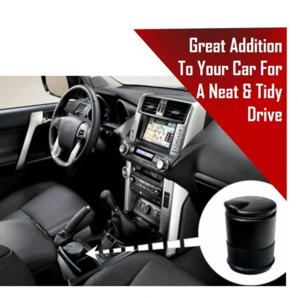 Universal Mini Portable Car Cup Holder Trash Bin Car Mini Tong Bin Tray Kereta