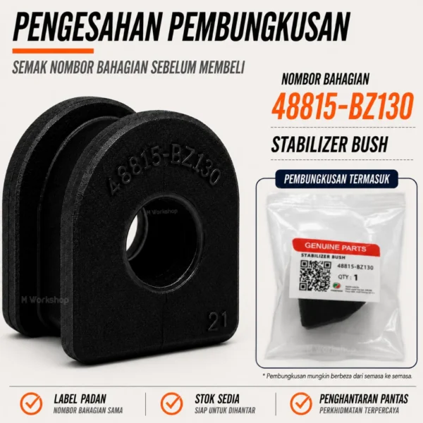 PERODUA AXIA BEZZA STABILIZER BAR BUSH  FRONT 48815 BZ130