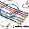 Colorful Keychain Stainless Steel Car Key Holder Carabiner Key Wire Keyrings Cable Rope Kereta