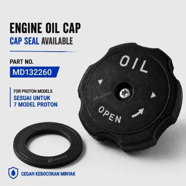 PROTON ISWARA SAGA 12V WIRA SATRIA PERDANA 2 0 WAJA PUTRA MD132260 ENGINE OIL CAP