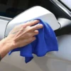 20 20cm Microfiber Cloth Car Wash Washing Soft Cleaning Cloth Kain Tuala Blue Towel Biru