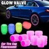 4Pcs Car Motor Tayar Valve Cap Nut Kereta Basikal Metal Besi Tire Tyre Valve Glow Color Accessories