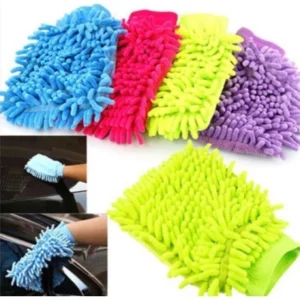 Car Wash Hand Glove Washing Towel Sponge Cloth Kain Sarung Tangan Basuh Cuci Kereta Accessories Set