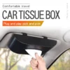 Tissue Box Cover Holder Car Tissue Plastic Case Box Sun Visor Kotak Tisu Accessories Kereta