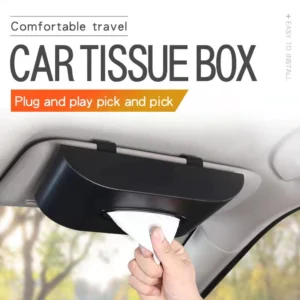 Tissue Box Cover Holder Car Tissue Plastic Case Box Sun Visor Kotak Tisu Accessories Kereta