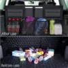 Trunk Storage Organizer Holder Car Rear Seat Boot Store Box Bag Cover Mesh Net MPV SUV Accessories