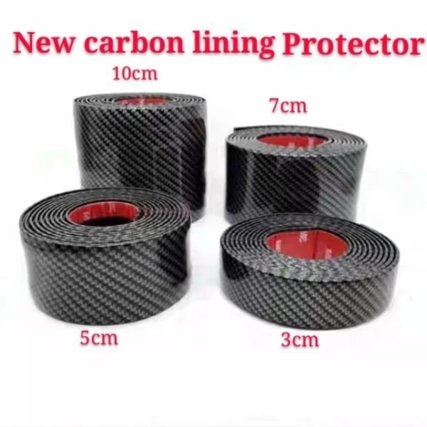 sg-11134201-7rdxd-lxvyku3l9u1822.webp Soft Rubber Lining Carbon Fiber Car Door Step Interior Guard Edge Bumper Sticker Body Accessories