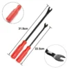 Clip Remover Plier Car Bumper Panel Klip Fastener Repair Kit Tool Spanner Pencungkil Sepana Besi