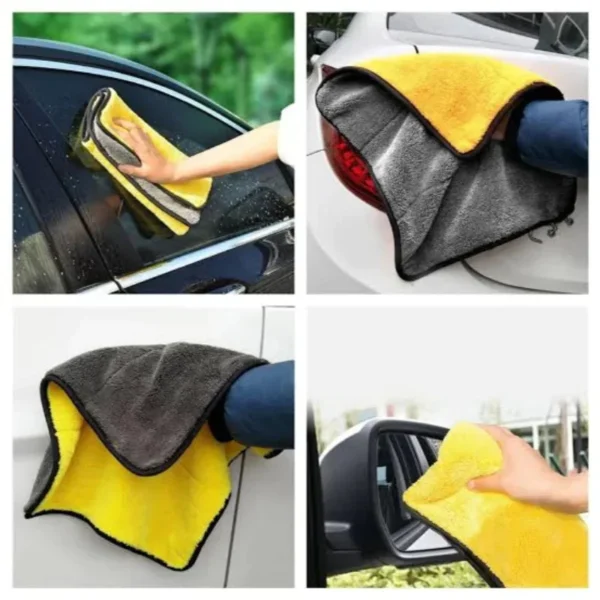 1Pcs High Quality Super Absorbent Microfiber Towel Car Wash Cleaning Cloth Thick Kain Tuala Tebal