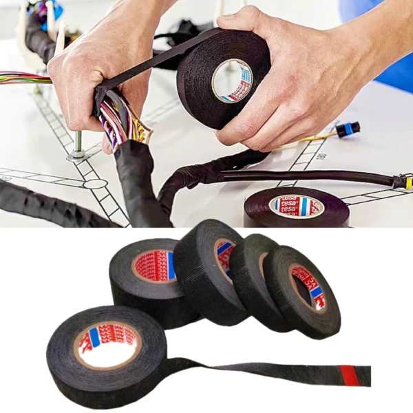 Cloth Tape Wire Wayar Car Kereta Computer PC Electric Adhesive Cable Tape Industry Heavy Duty Tool
