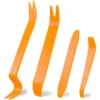 4Pcs Soft Plastic Opener Kit Car Door Interior Bumper Panel Repair Remover Plier Pencungkil Tool