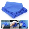 20 20cm Microfiber Cloth Car Wash Washing Soft Cleaning Cloth Kain Tuala Blue Towel Biru