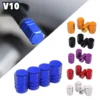 4Pcs Car Motor Tayar Valve Cap Nut Kereta Basikal Metal Besi Tire Tyre Valve Glow Color Accessories